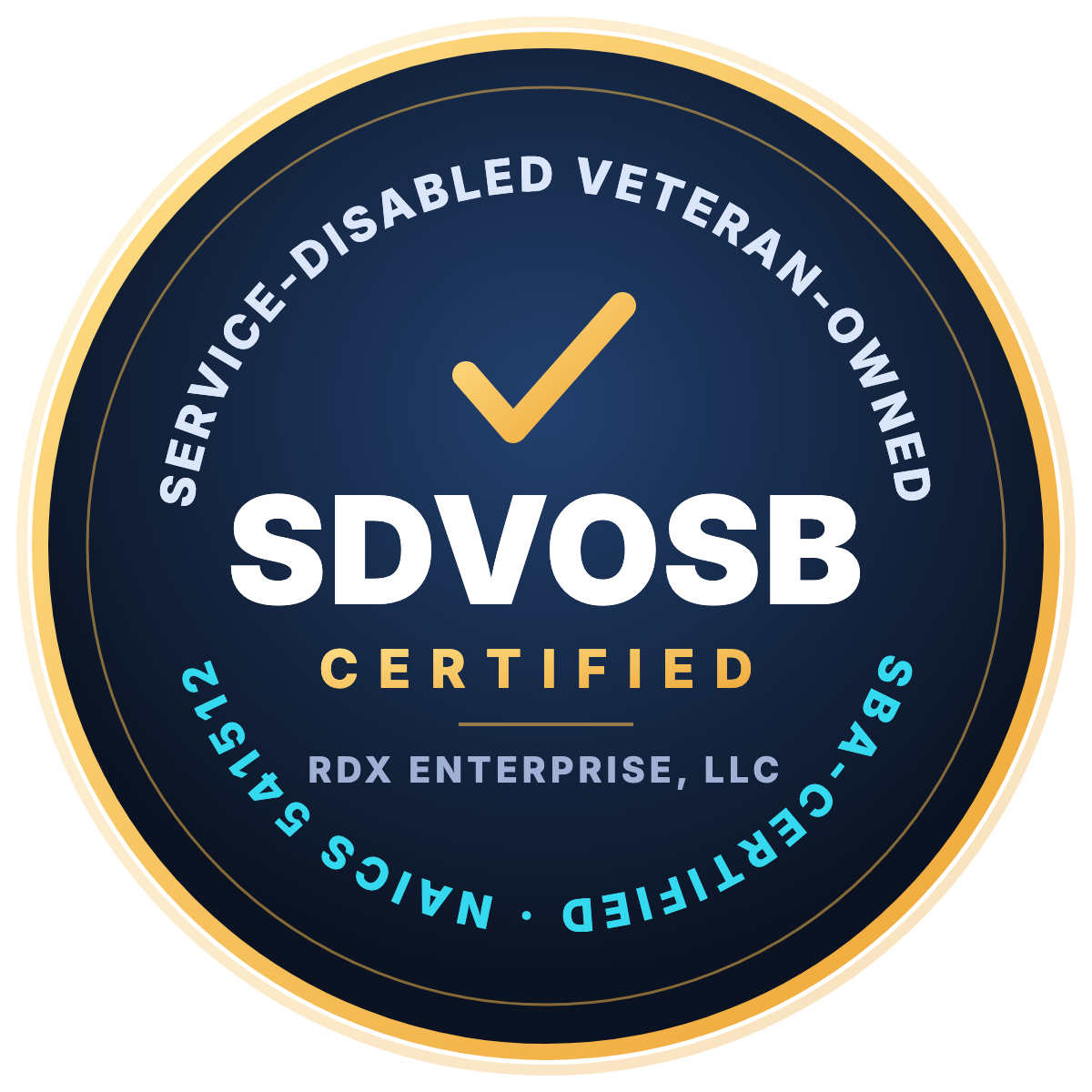 SDVOSB Certified — RDX Enterprise, LLC